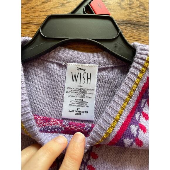 Brand new with tags Disney’s Wish Asha Costume Dress 2T - Picture 2 of 4